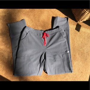 FIGS Charcoal Yola Skinny Scrub Pants